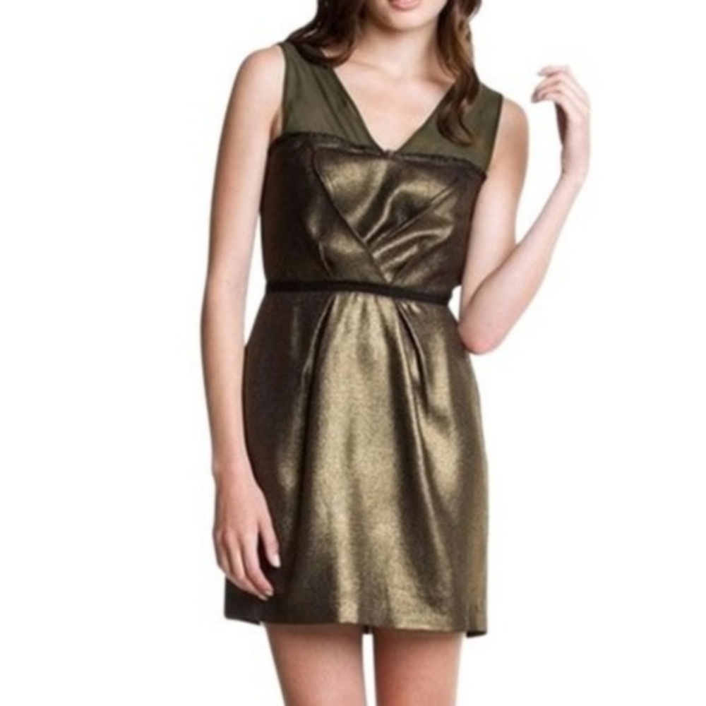 Charlotte Ronson | Gold Cocktail Dress